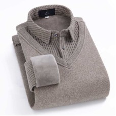 BOOSTIFY Men's Knitted Shirt Cover