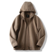 BOOSTIFY Men's Fleece Coats Loose Thickened Warm Hooded Jacket